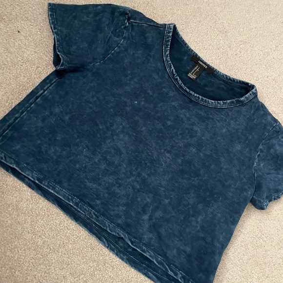 Navy cropped top - Picture 1 of 2